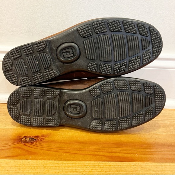 Foot Joy Penny Loafers Mens 10 M Brown Leather Club Casuals Driving 79011 - Picture 9 of 11